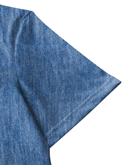 BILLIE™ | Button-Through Denim Dress