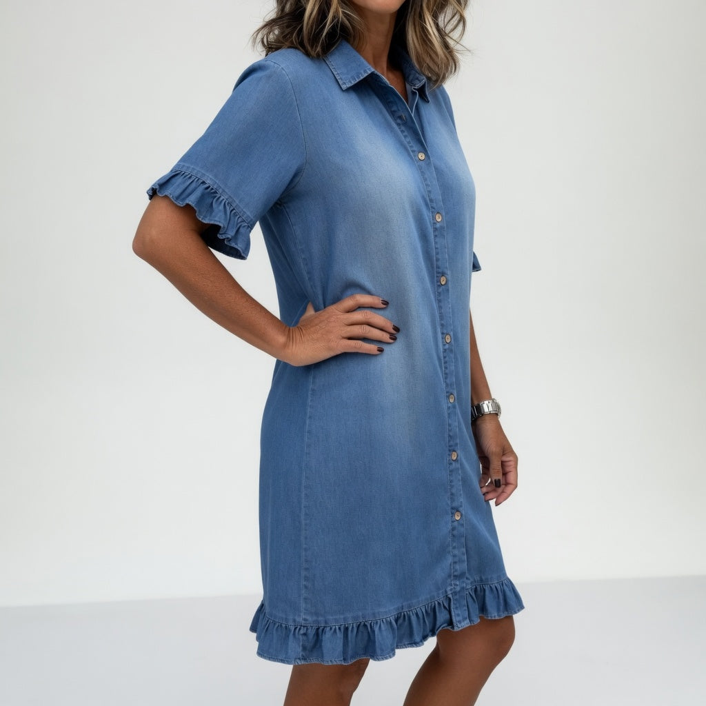 HEIDI™ | Denim Shirt Dress
