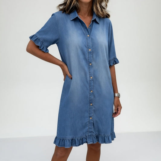 HEIDI™ | Denim Shirt Dress