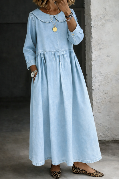 MIRREN™ | Peter Pan Collar Denim