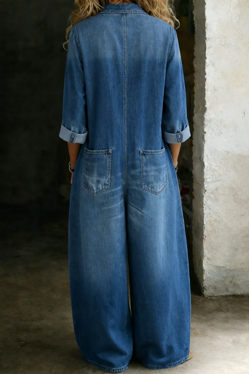 CLEMENTINE™ | Soft Denim Jumpsuit