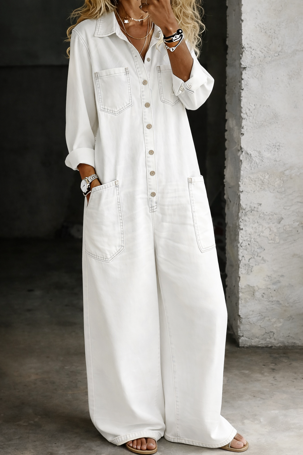 CLEMENTINE™ | Soft Denim Jumpsuit