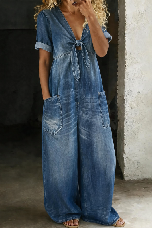 MAYA™ | Denim Jumpsuit