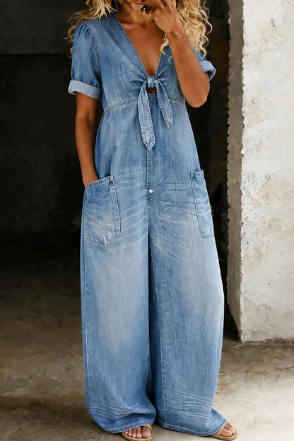 MAYA™ | Denim Jumpsuit