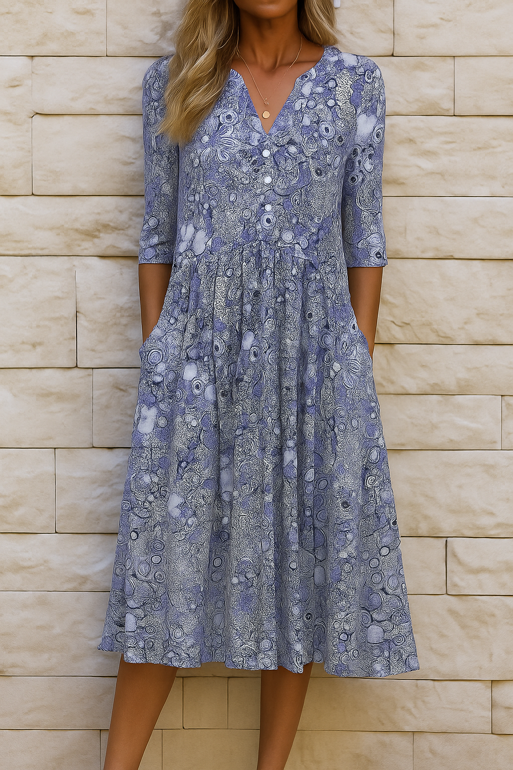 CADENCE™ | Printed Midi Dress