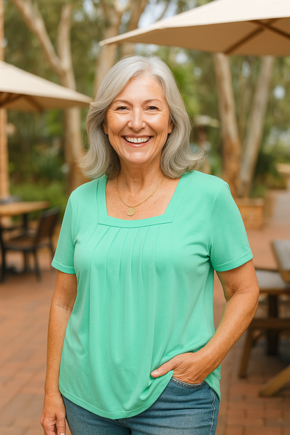 ARIANA™ | Square-Neck Top