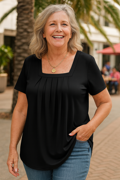 ARIANA™ | Square-Neck Top