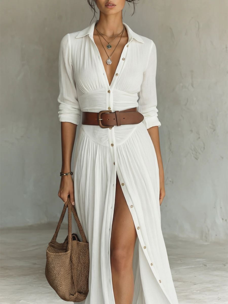 OLIVIA™ | Linen Maxi Dress