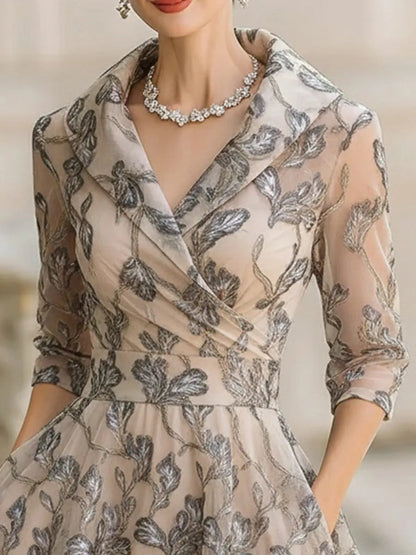 ALICIA™ | Embroidered Wrap Dress