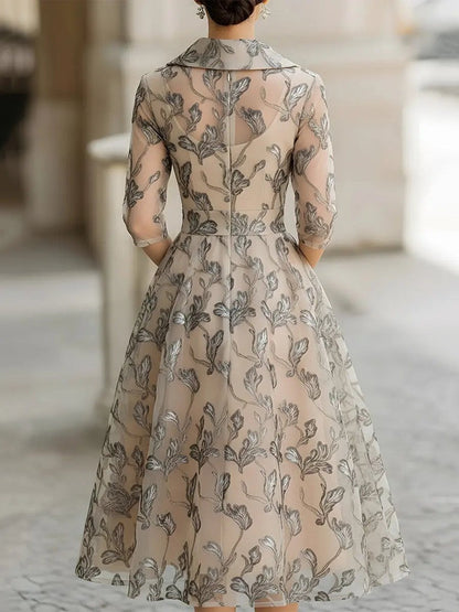 ALICIA™ | Embroidered Wrap Dress