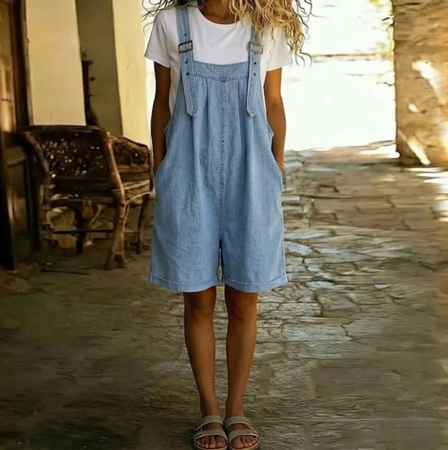 CLARA™ | Denim Shortalls