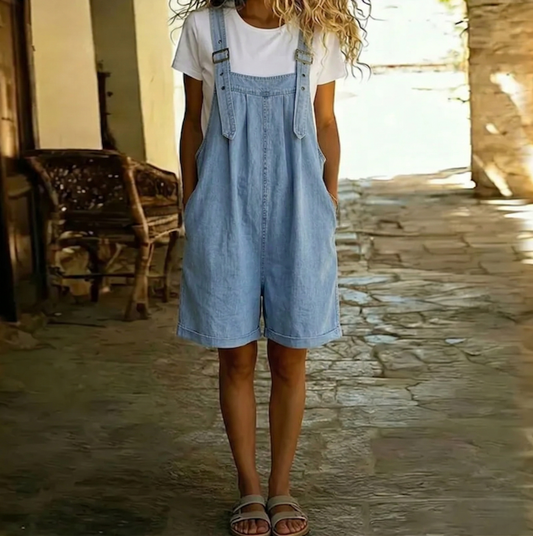 CLARA™ | Denim Shortalls
