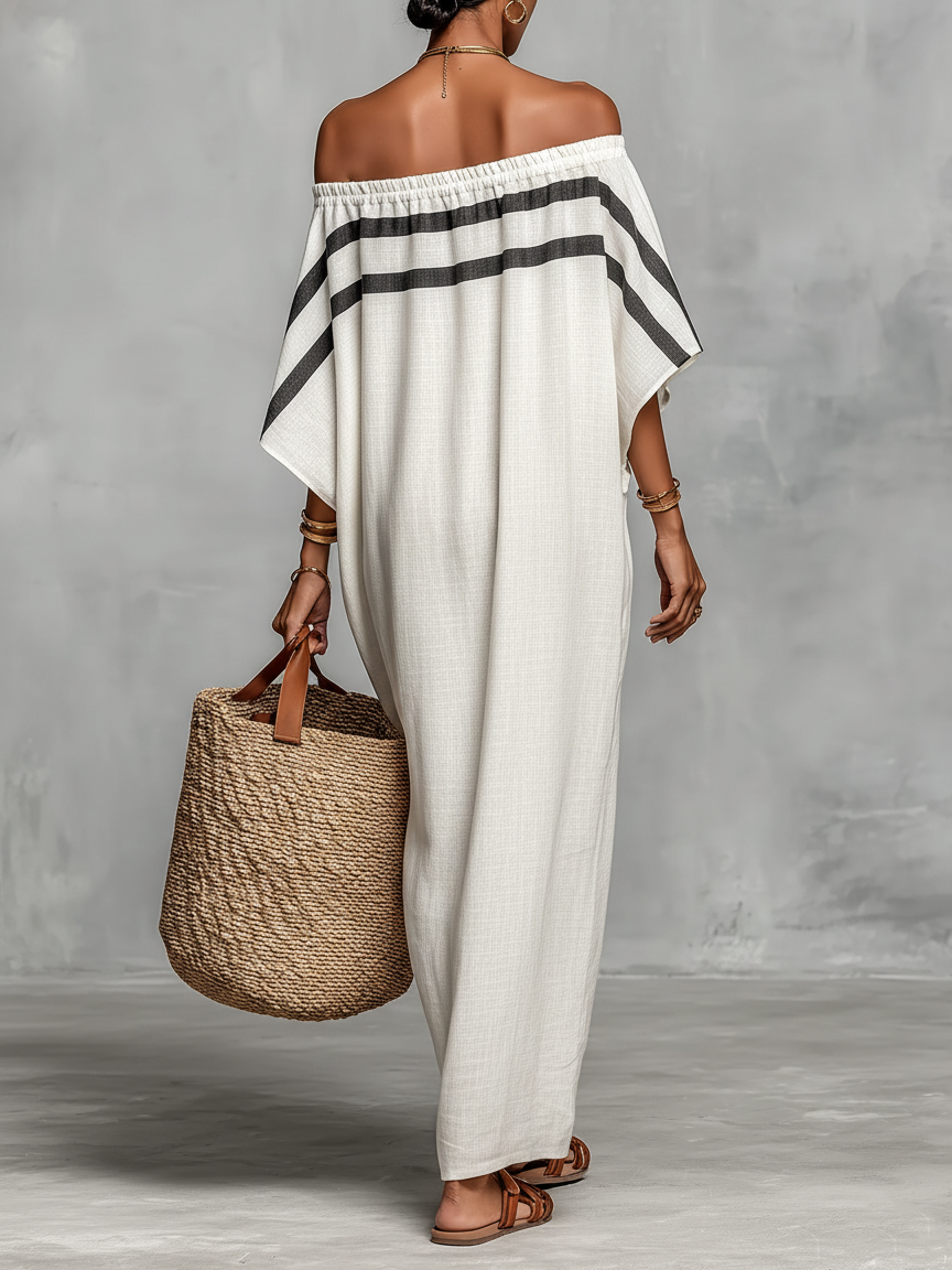 SOLENNE™ | Off-Shoulder Maxi Dress