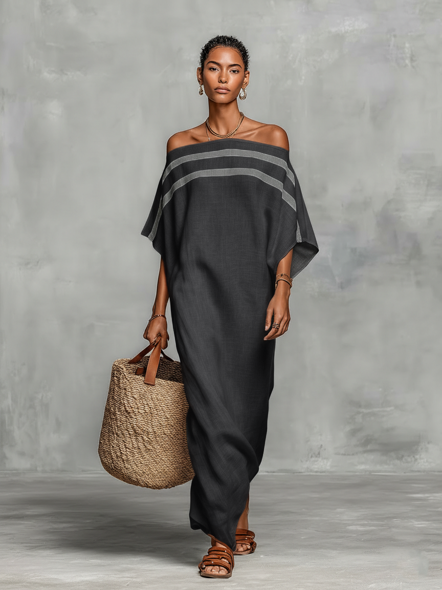 SOLENNE™ | Off-Shoulder Maxi Dress