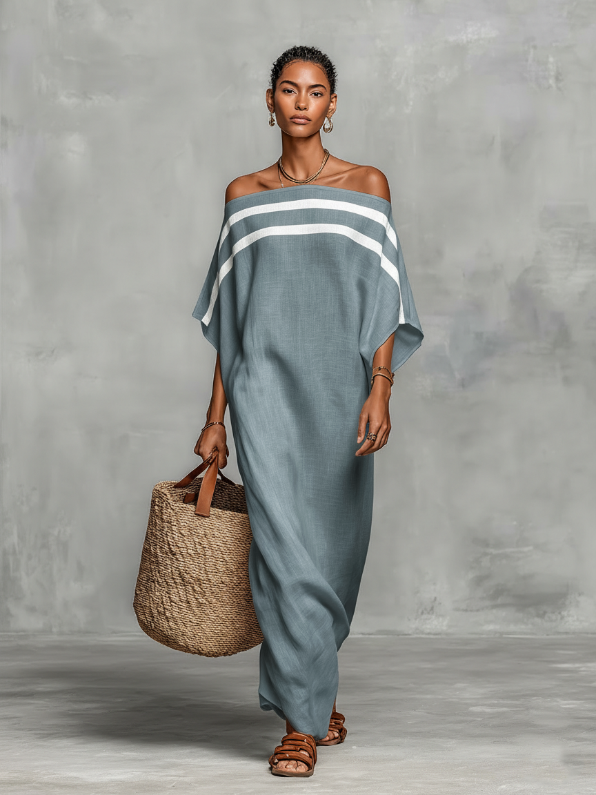 SOLENNE™ | Off-Shoulder Maxi Dress