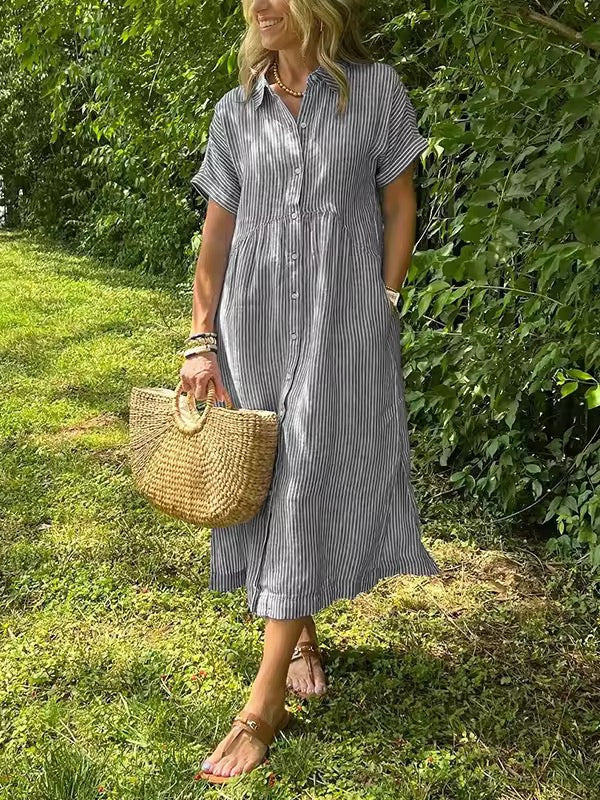 EDITH™ | Maxi Shirt Dress