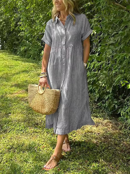 EDITH™ | Maxi Shirt Dress