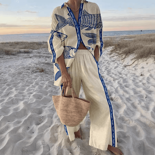 NATALIE™ | Printed linen Set