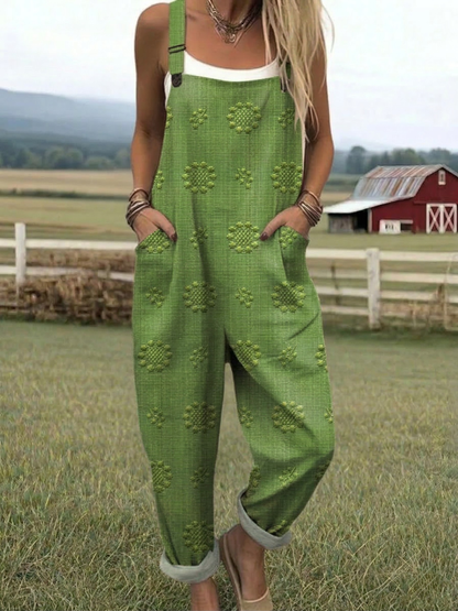CHARLOTTE™ | Woven Pattern Jumpsuit