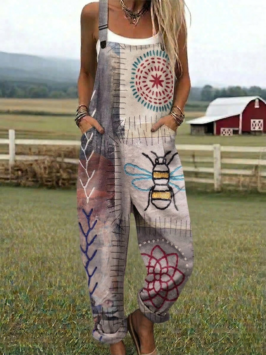 TALIA™ | Bee Graphic Jumpsuit