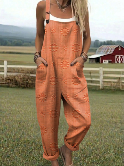 CHARLOTTE™ | Woven Pattern Jumpsuit