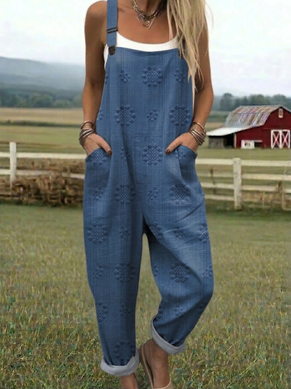 CHARLOTTE™ | Woven Pattern Jumpsuit
