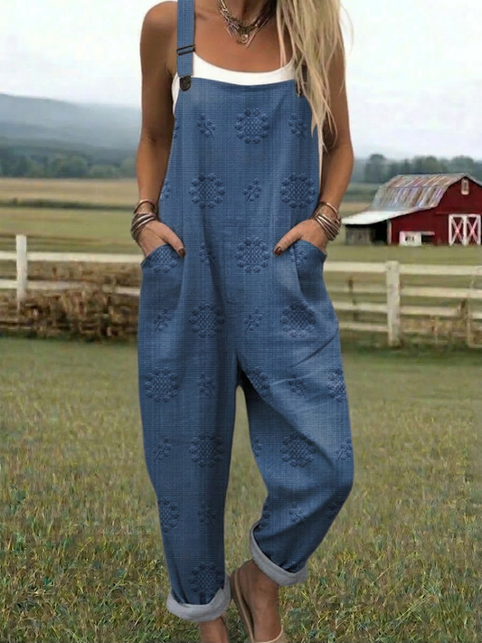 CHARLOTTE™ | Woven Pattern Jumpsuit