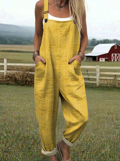 CHARLOTTE™ | Woven Pattern Jumpsuit
