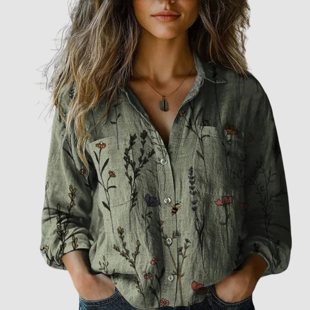 ANNE™ | Patchwork Floral Blouse