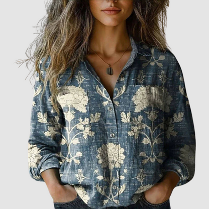 ANNE™ | Patchwork Floral Blouse
