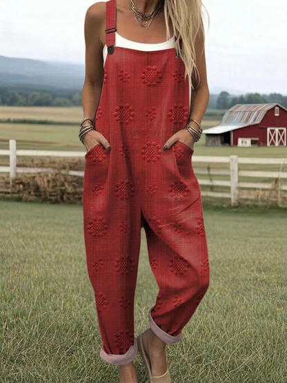 CHARLOTTE™ | Woven Pattern Jumpsuit