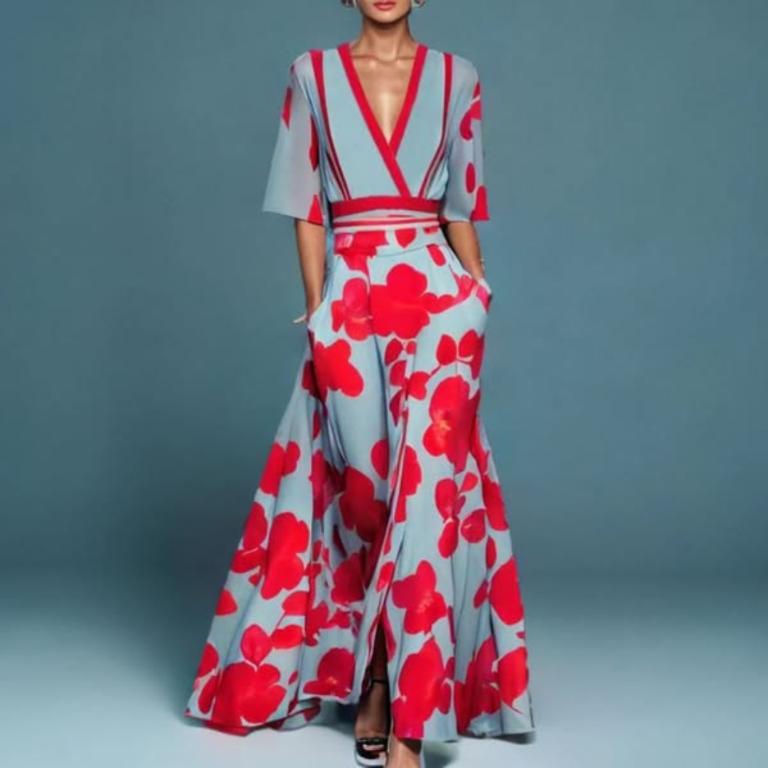 ALINA™ | Floral Maxi Dress