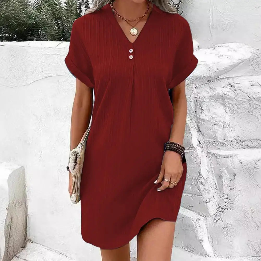 MARILYN™ | Button-Front Day Dress