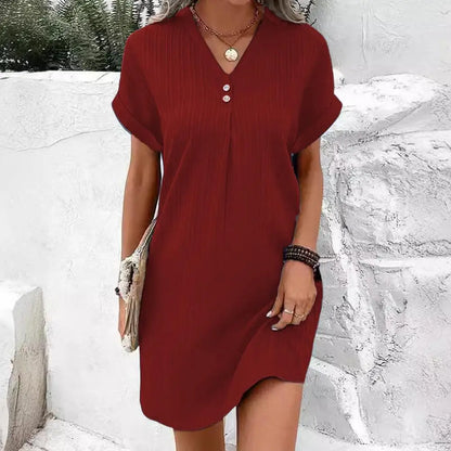 MARILYN™ | Button-Front Day Dress