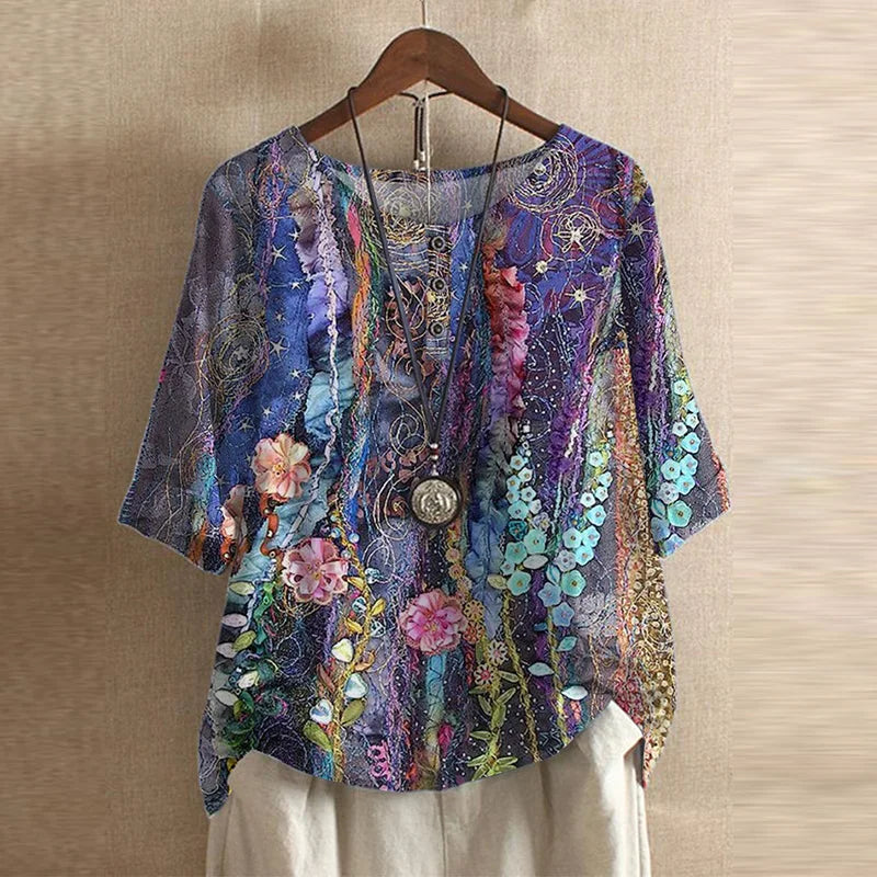 ELISA™ | Art Print Blouse