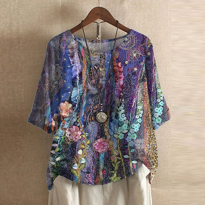 ELISA™ | Art Print Blouse