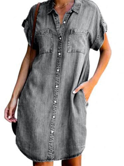 THERESA™ | Denim Shirt Dress