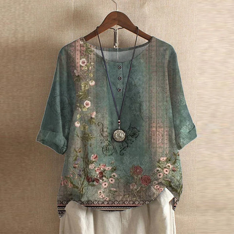 ELISA™ | Art Print Blouse