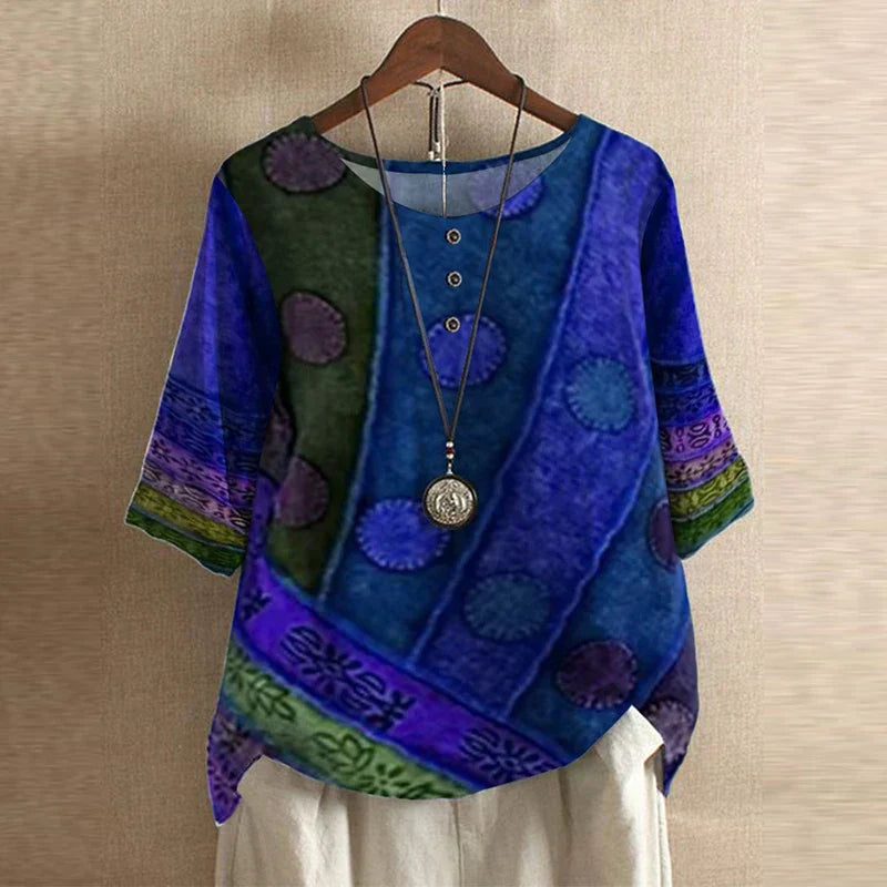 ELISA™ | Art Print Blouse