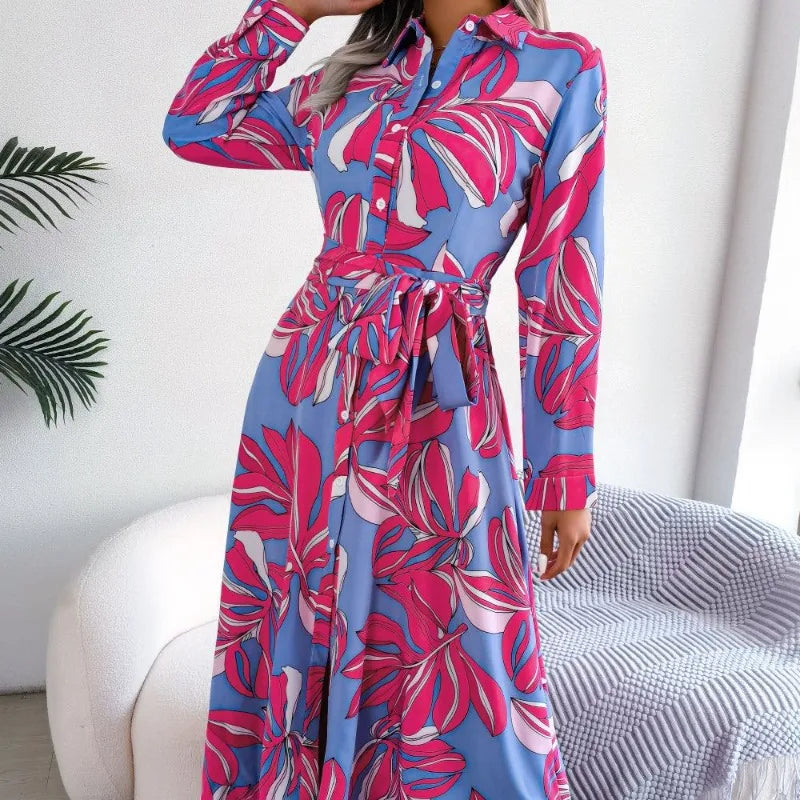 AUDREY™ | Floral Shirt Dress