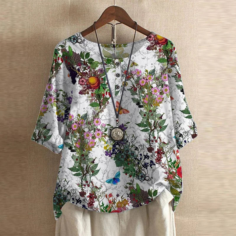 ELISA™ | Art Print Blouse
