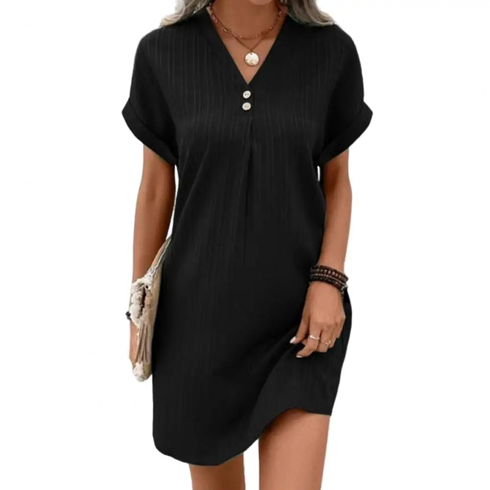 MARILYN™ | Button-Front Day Dress