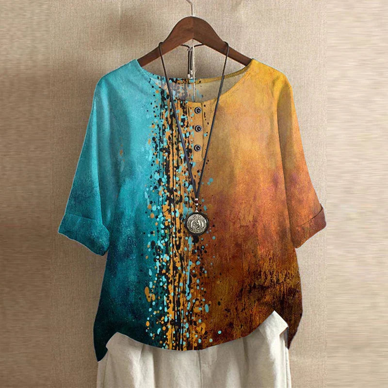 ELISA™ | Art Print Blouse