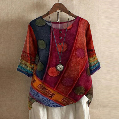 ELISA™ | Art Print Blouse