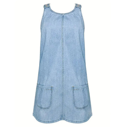 BLYTHE™ | Denim Pinafore Dress