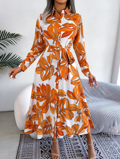 AUDREY™ | Floral Shirt Dress