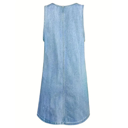 BLYTHE™ | Denim Pinafore Dress