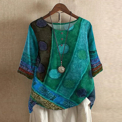 ELISA™ | Art Print Blouse