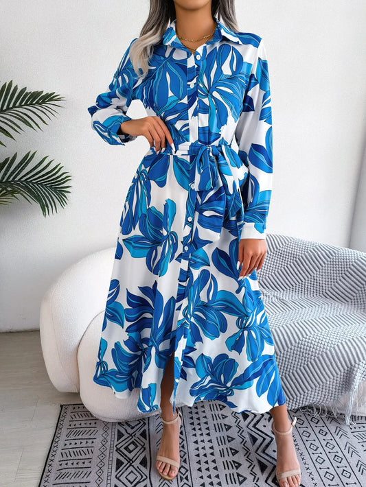 AUDREY™ | Floral Shirt Dress