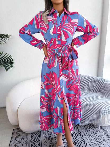 AUDREY™ | Floral Shirt Dress
